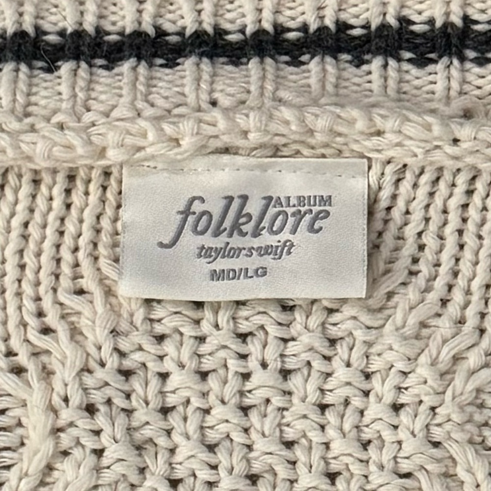 Taylor Swift Folklore Cardigan Sweater Taylors Version - Size Medium/Large - Picture 6 of 6
